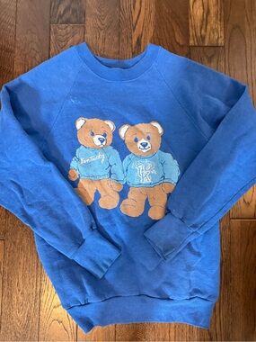Vintage 90s Kentucky US Teddy Bear Sweatshirt Small